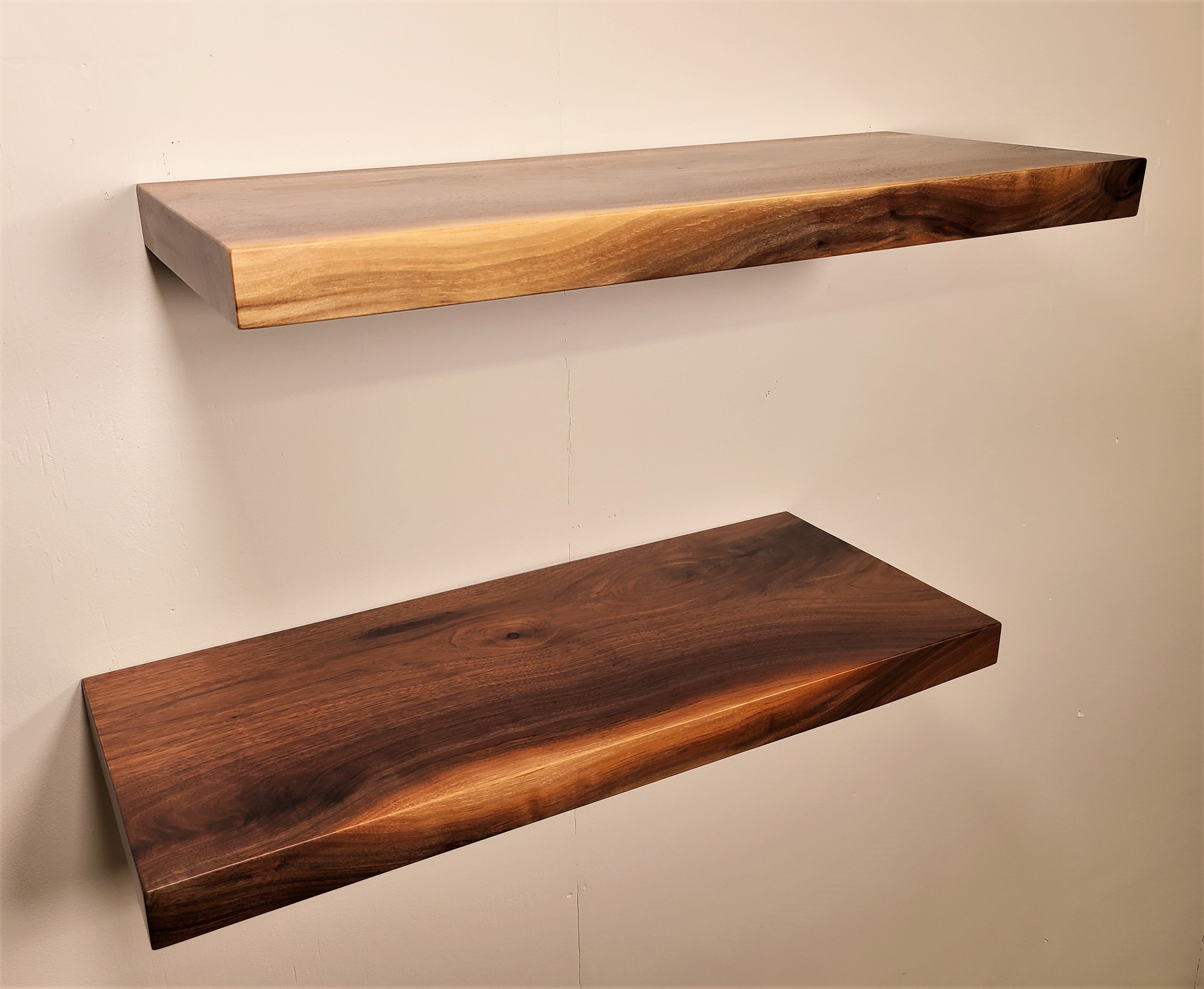 Floating Shelves, Custom Floating Shelves, Solid Wood Floating Shelves